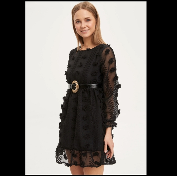 La Ros Black Shift Dress Medium - Picture 1 of 13